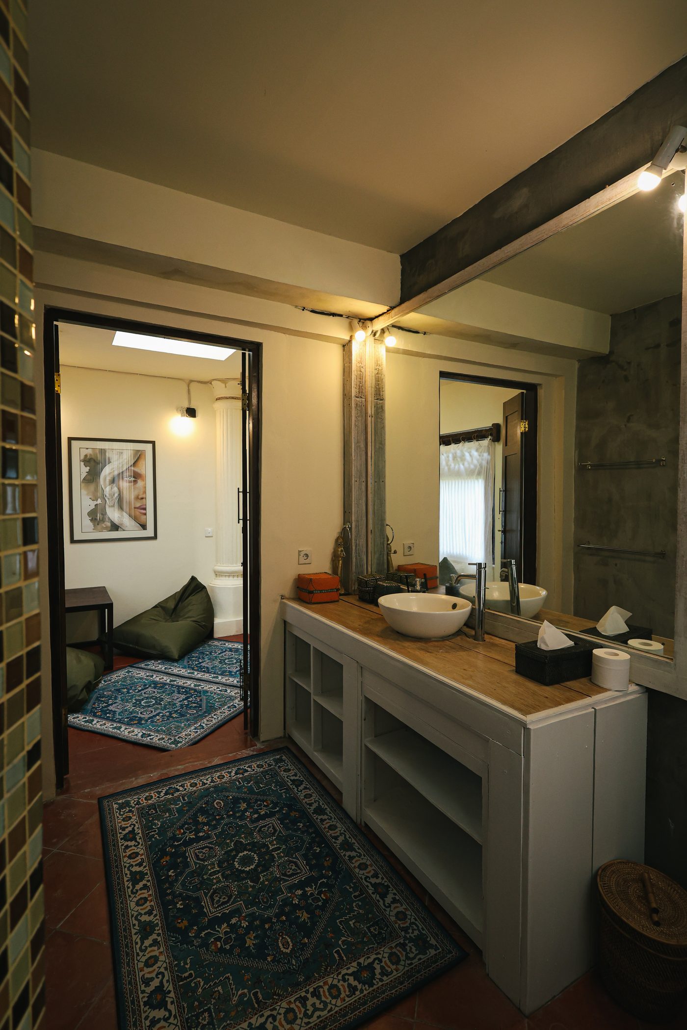 Bathroom with a walk-in shower