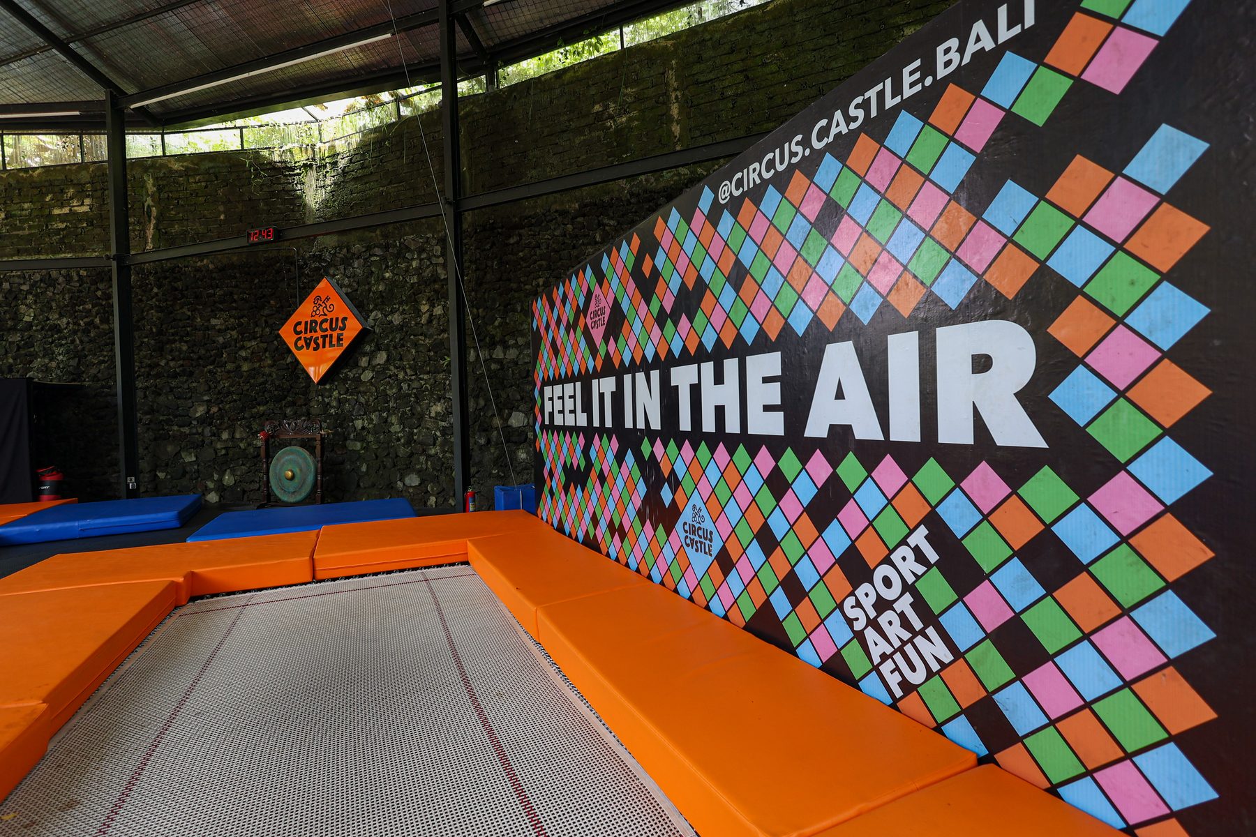 The trampoline hall